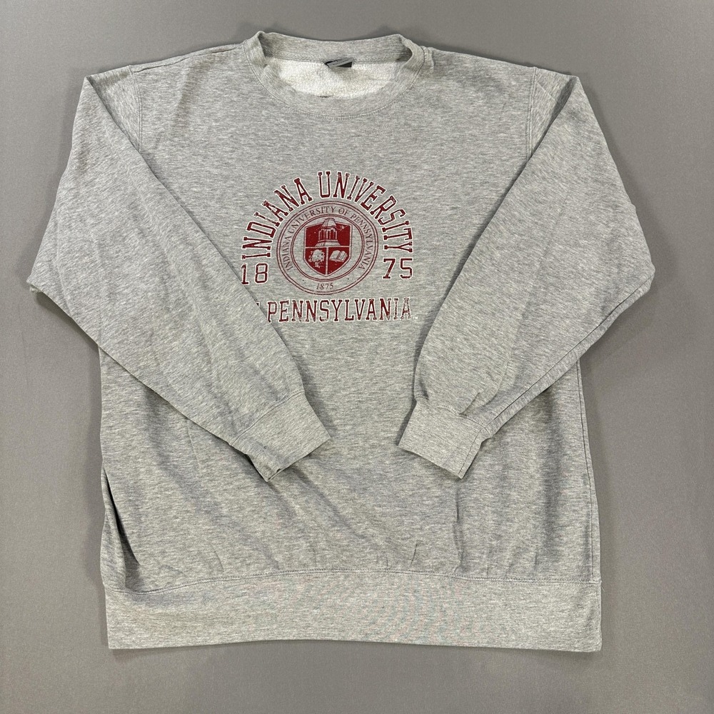 Indiana University Of Pennsylvania Sweatshirt Mens 2XL Gray NCAA MV Sport